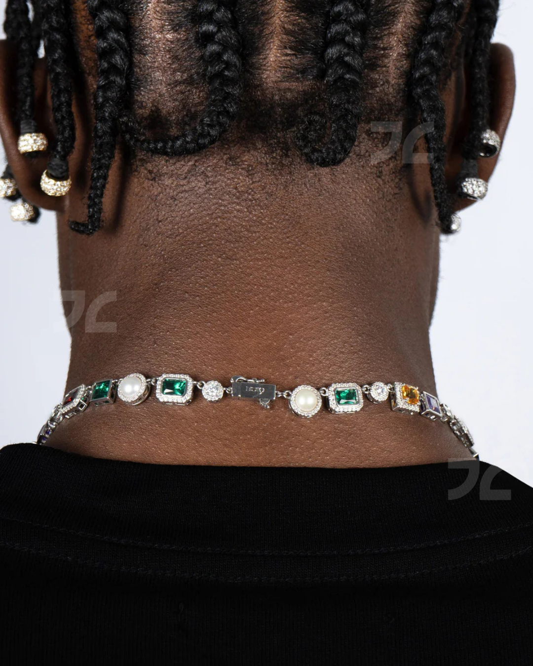 Multi Gemstone Chain Gold