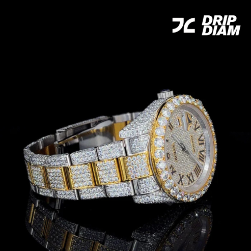 Roman Gold A Timepiece of Royal Sparkle & PrestigeBy CrownIce
