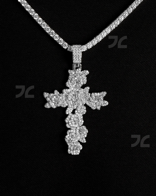 Rose Cross Pendant
