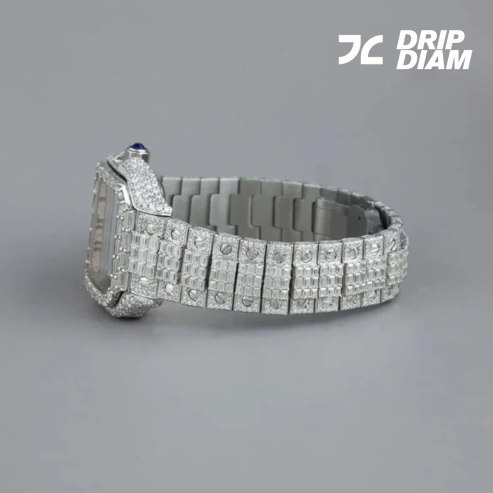 Luxury Diamond-Studded Timepiece with Unique Arabic Numerals By CrownIce