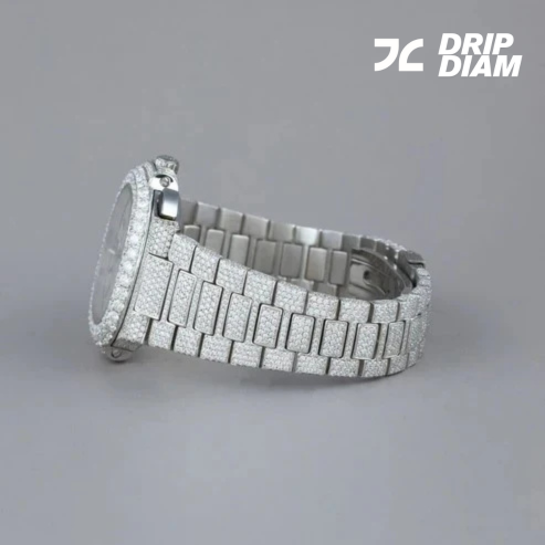 The Ice Monarch Bold & Brilliant All-White Timepiece By CrownIce