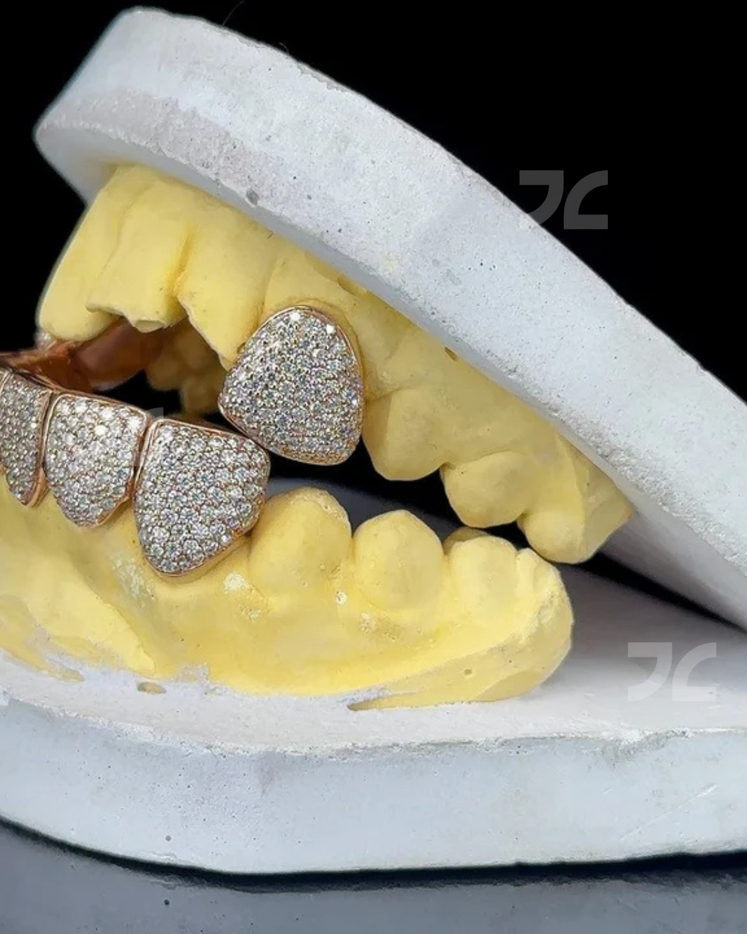 Iced Out Custom VVS Moissanite Diamond 925 Silver Grillz
