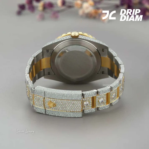 Bling Diamond Watch for Men - IVEVAR Full Iced Out Moissanite Luxury Watch