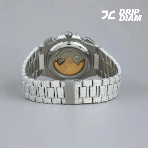 The Ice Monarch Bold & Brilliant All-White Timepiece By CrownIce