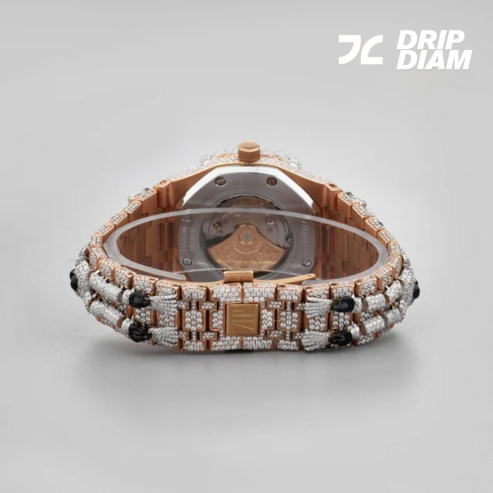 Bling Men’s Watch – Full Iced Moissanite Diamonds & Roman Dial By Ivevar