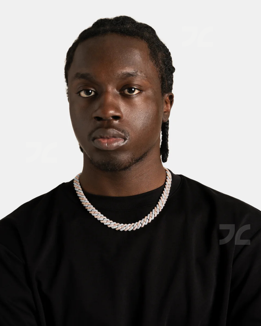 12mm Prong Cuban Chain 2 Tone