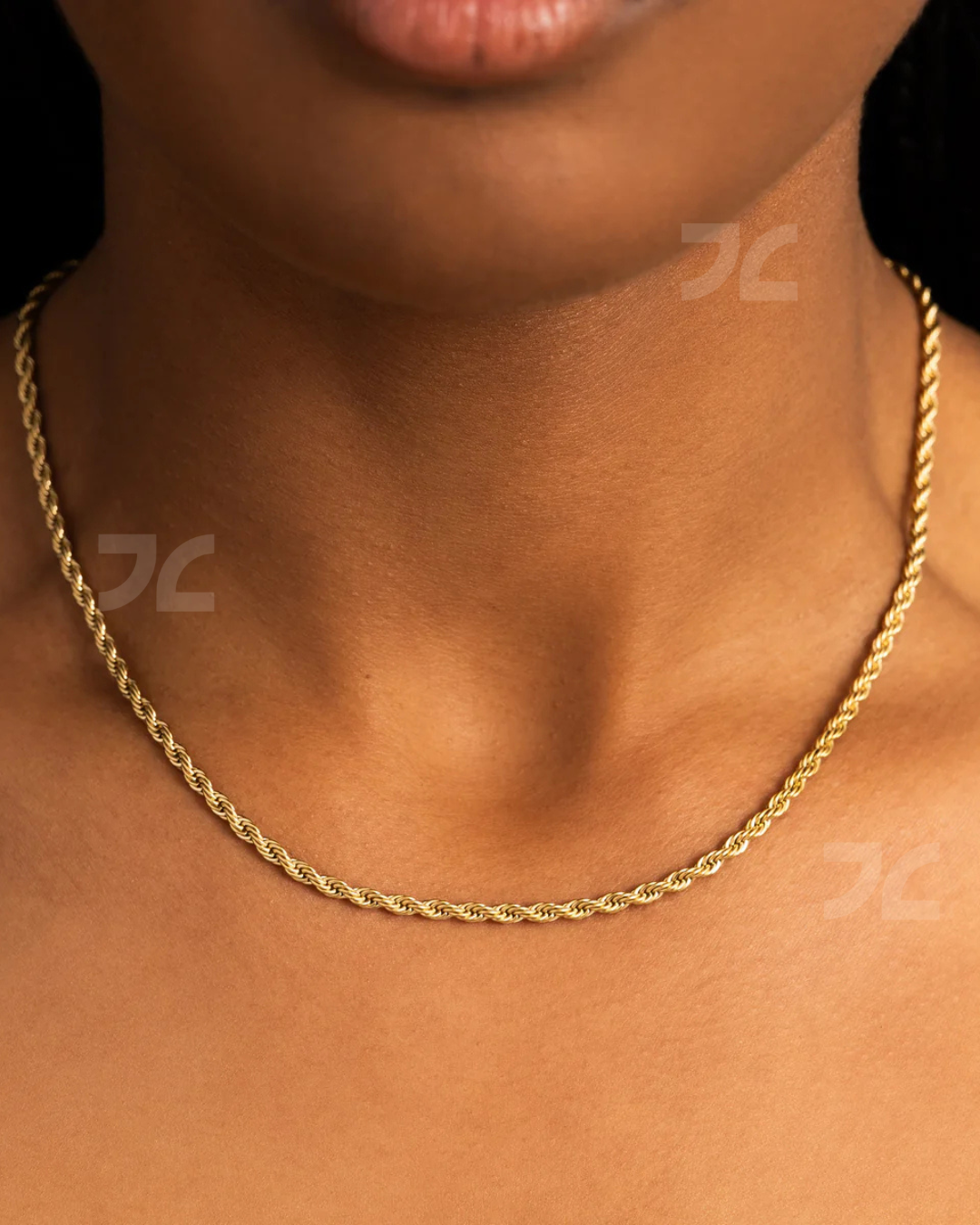 3mm Rope Chain Gold