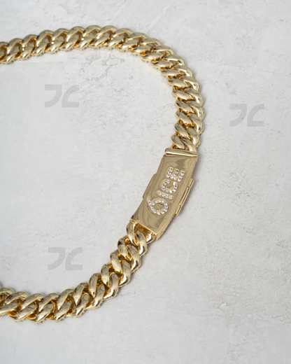 12mm Prong Cuban Chain Gold