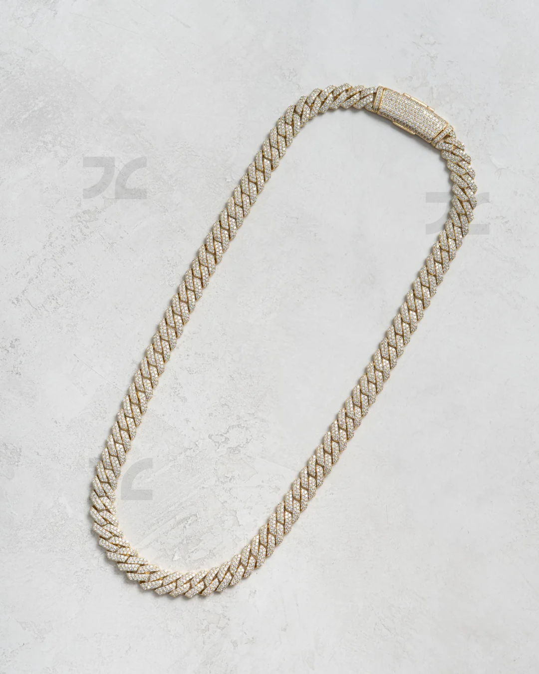 12mm Prong Cuban Chain Gold