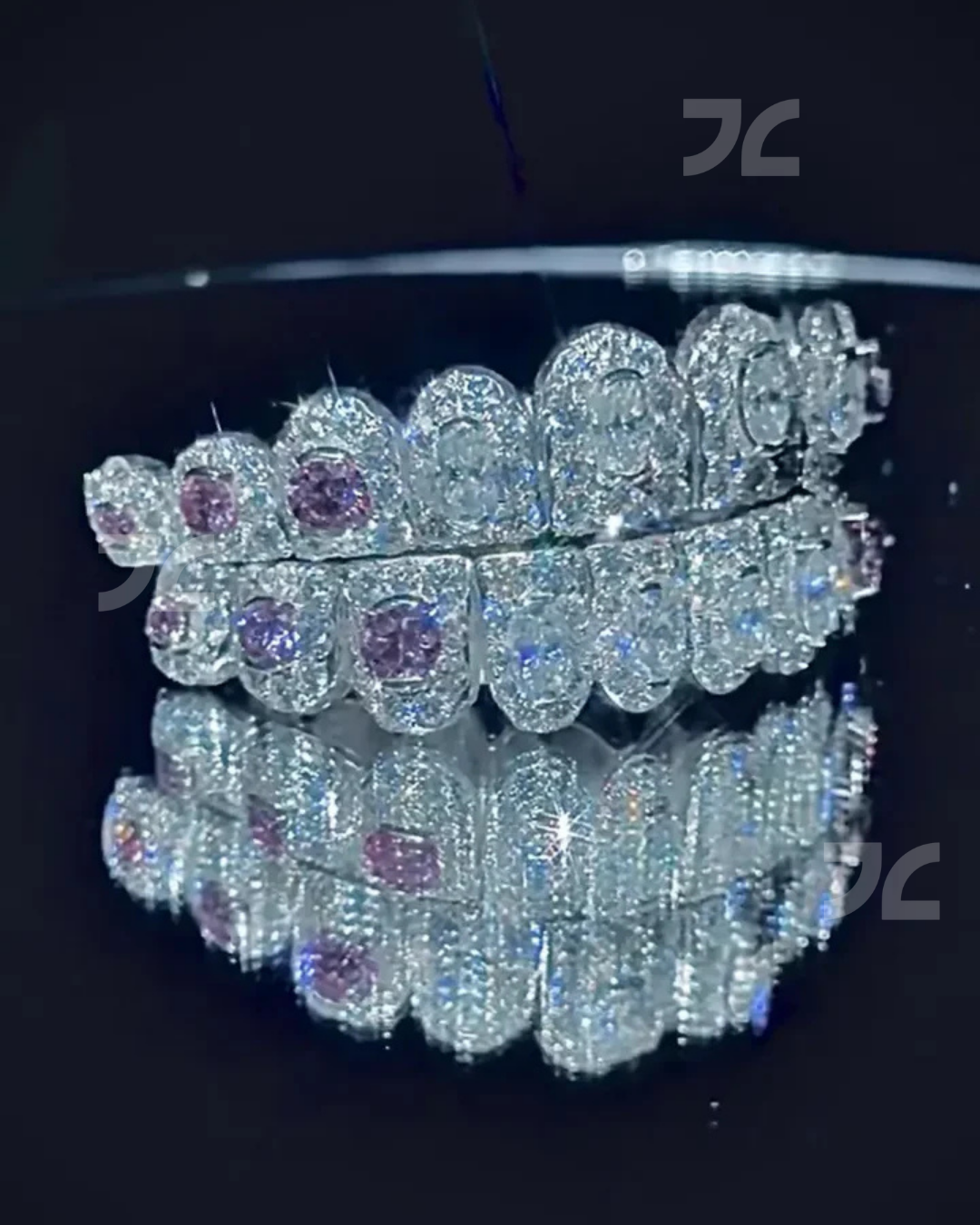 Iced Out 925 Silver Moissanite Diamond Luxury Grillz
