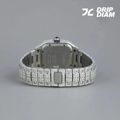 Luxury Diamond-Studded Timepiece with Unique Arabic Numerals By CrownIce
