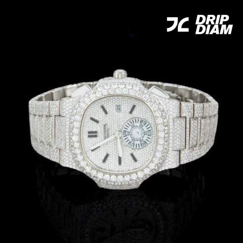 The Ice Monarch Bold & Brilliant All-White Timepiece By CrownIce