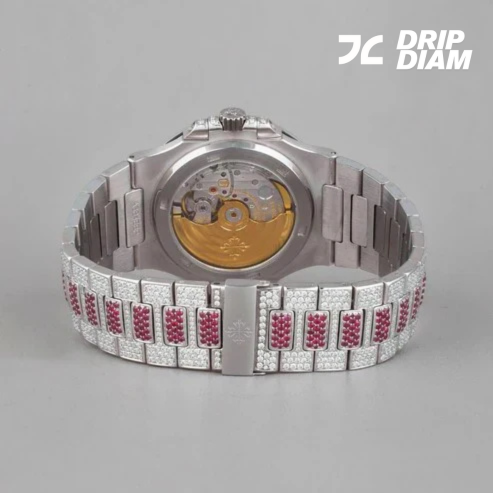 Luxury Unleashed Ruby & Diamond-Encrusted Precision TimepieceBy CrownIce