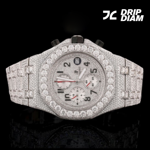 Bling Diamond Watch for Men – IVEVAR Full Iced Out Moissanite Diamond Watch