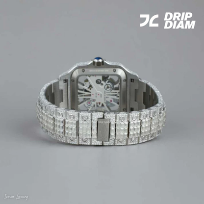 Baguette-Cut Moissanite Diamond Watch - Premium Luxury Design Ivevar
