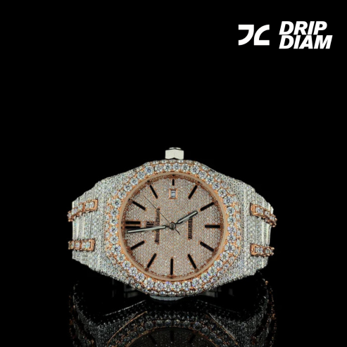 Rose Gold Royale Iced-Out Brilliance in Every Detail By CrownIce