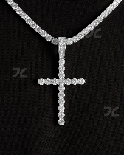 Large Diamond Cross Pendant