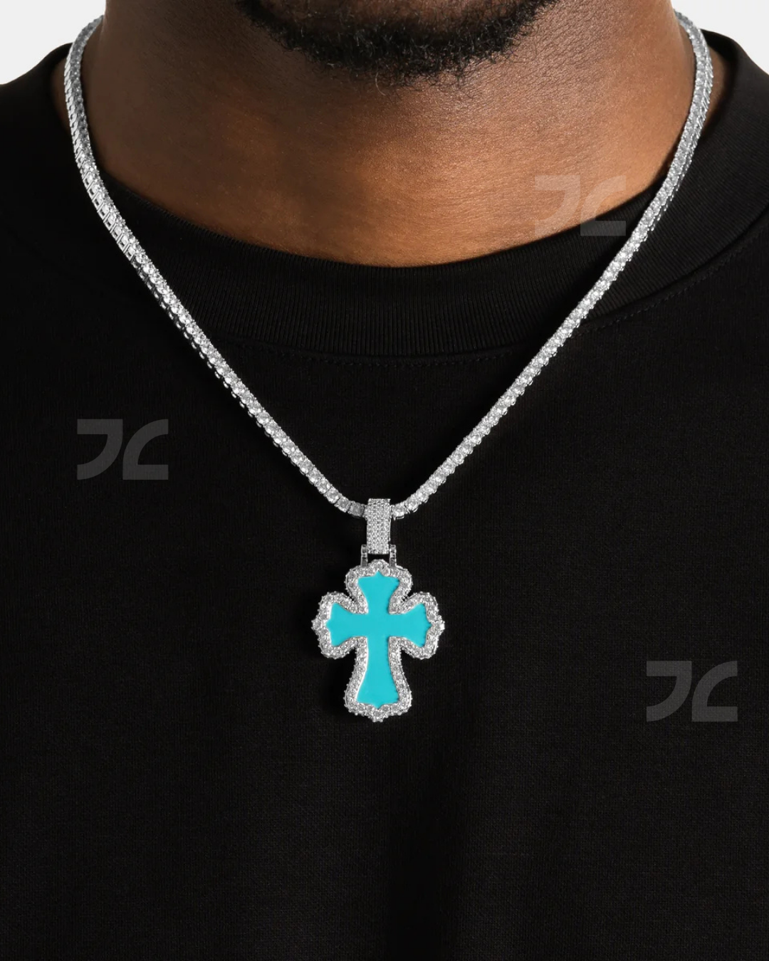 Turquoise Cross Pendant