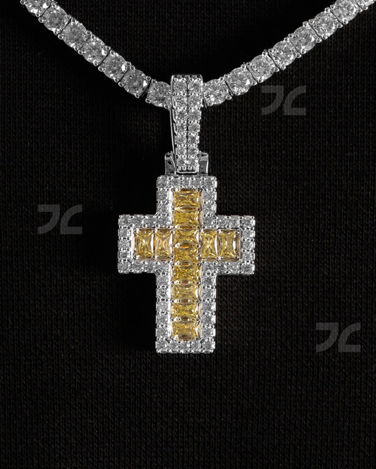 Canary Archer Cross Pendant