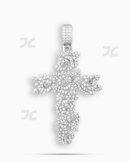 Rose Cross Pendant