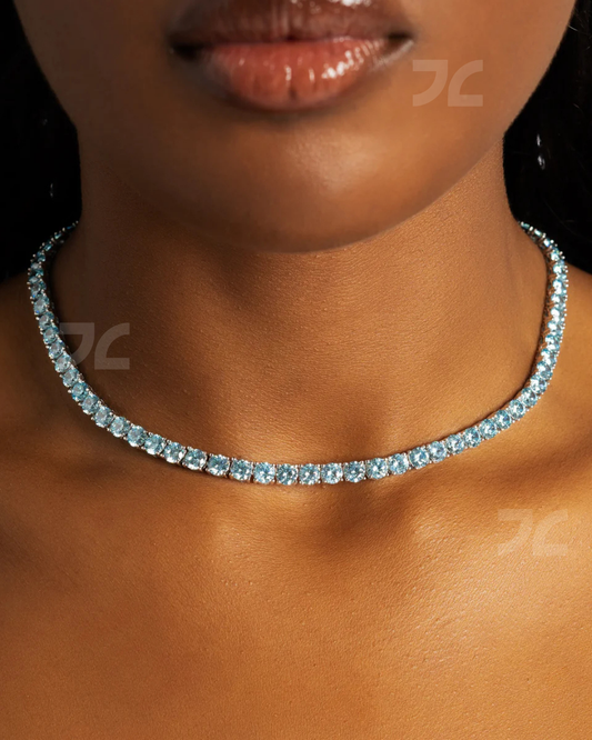 5mm Blue Tennis Chain