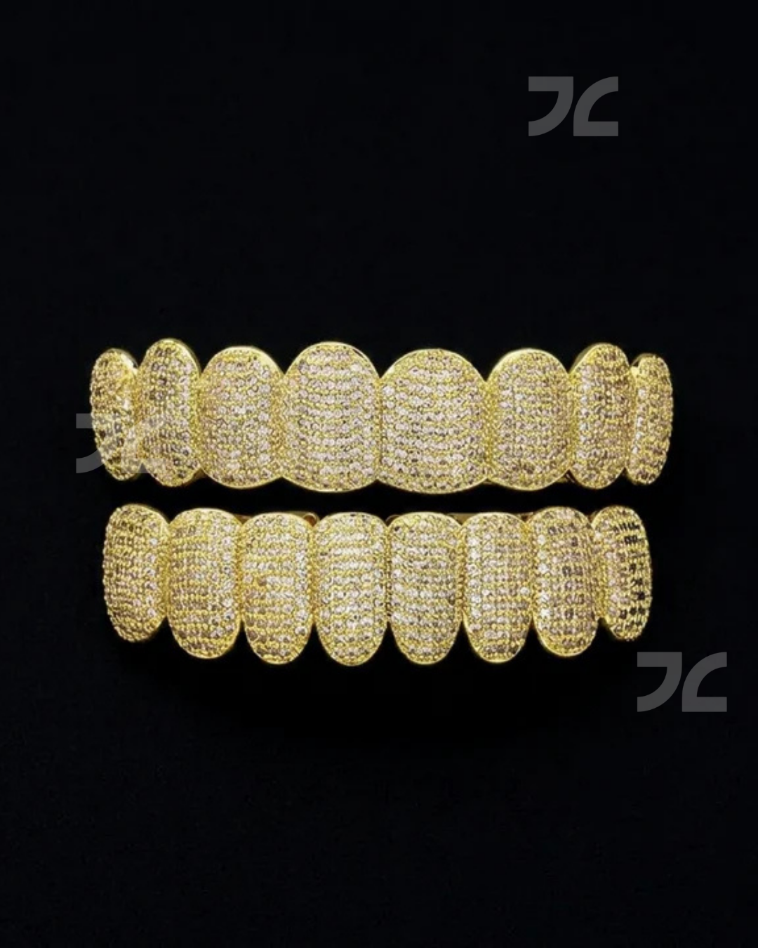 Silver Iced Out Grillz Moissanite Diamond Hip Hop Teeth Caps