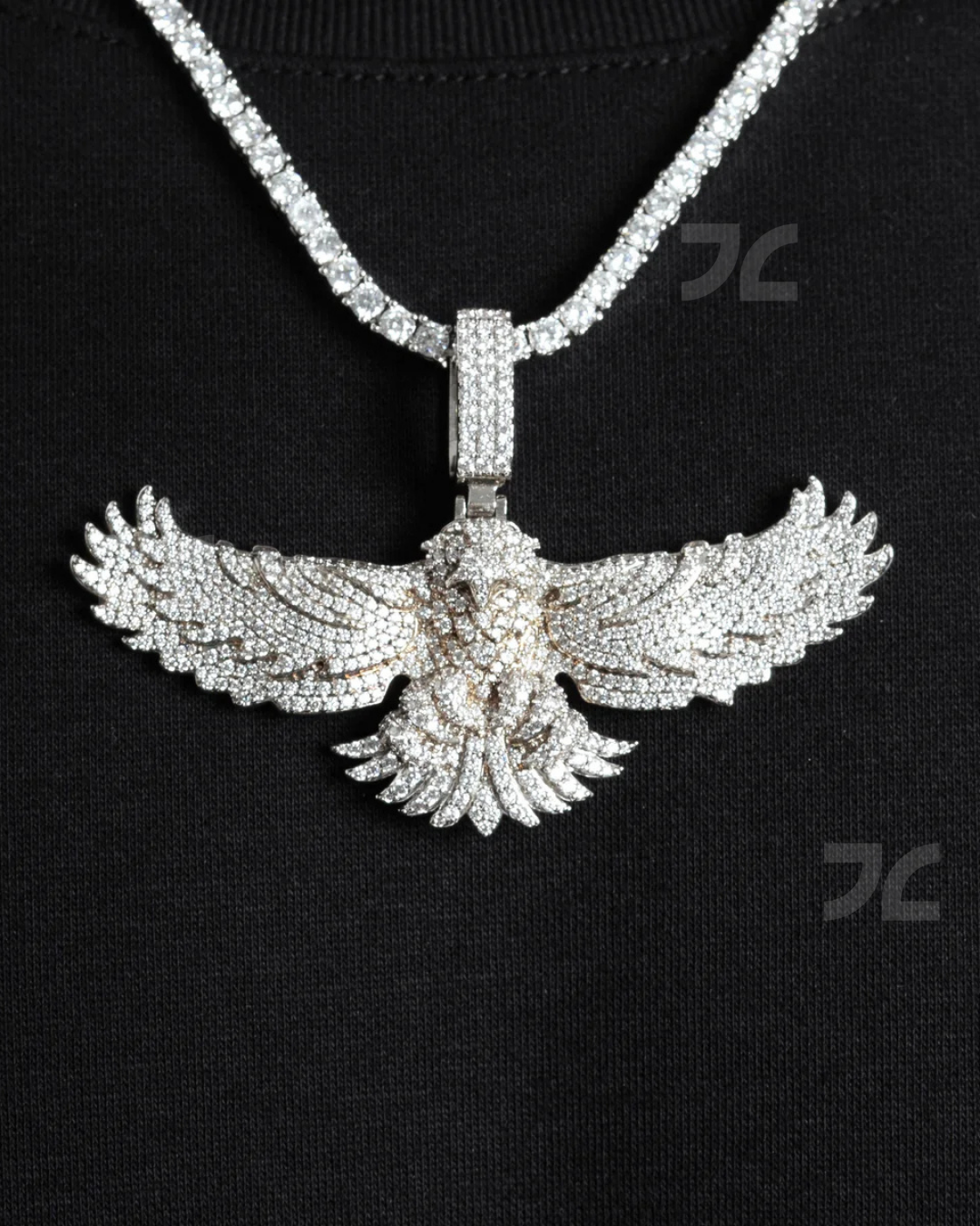 Iced Eagle Pendant