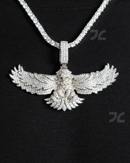 Iced Eagle Pendant