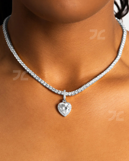 Clustered Heart Cut Pendant
