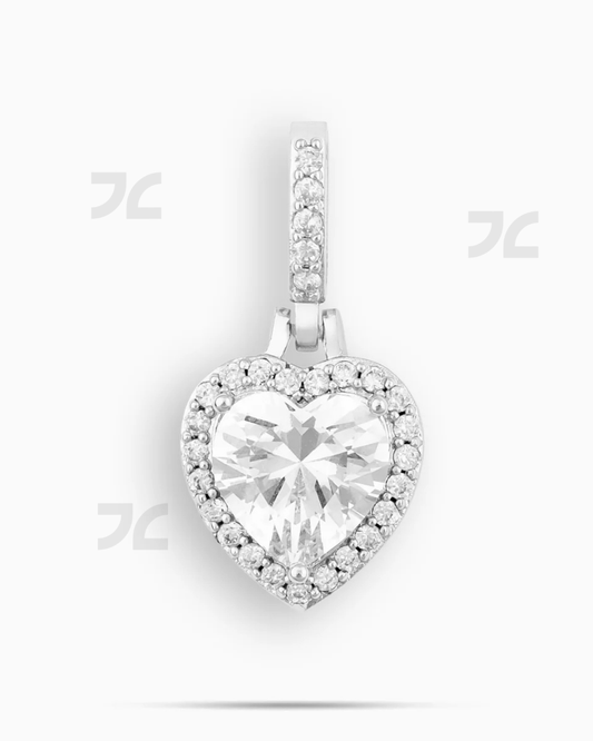 Clustered Heart Cut Pendant