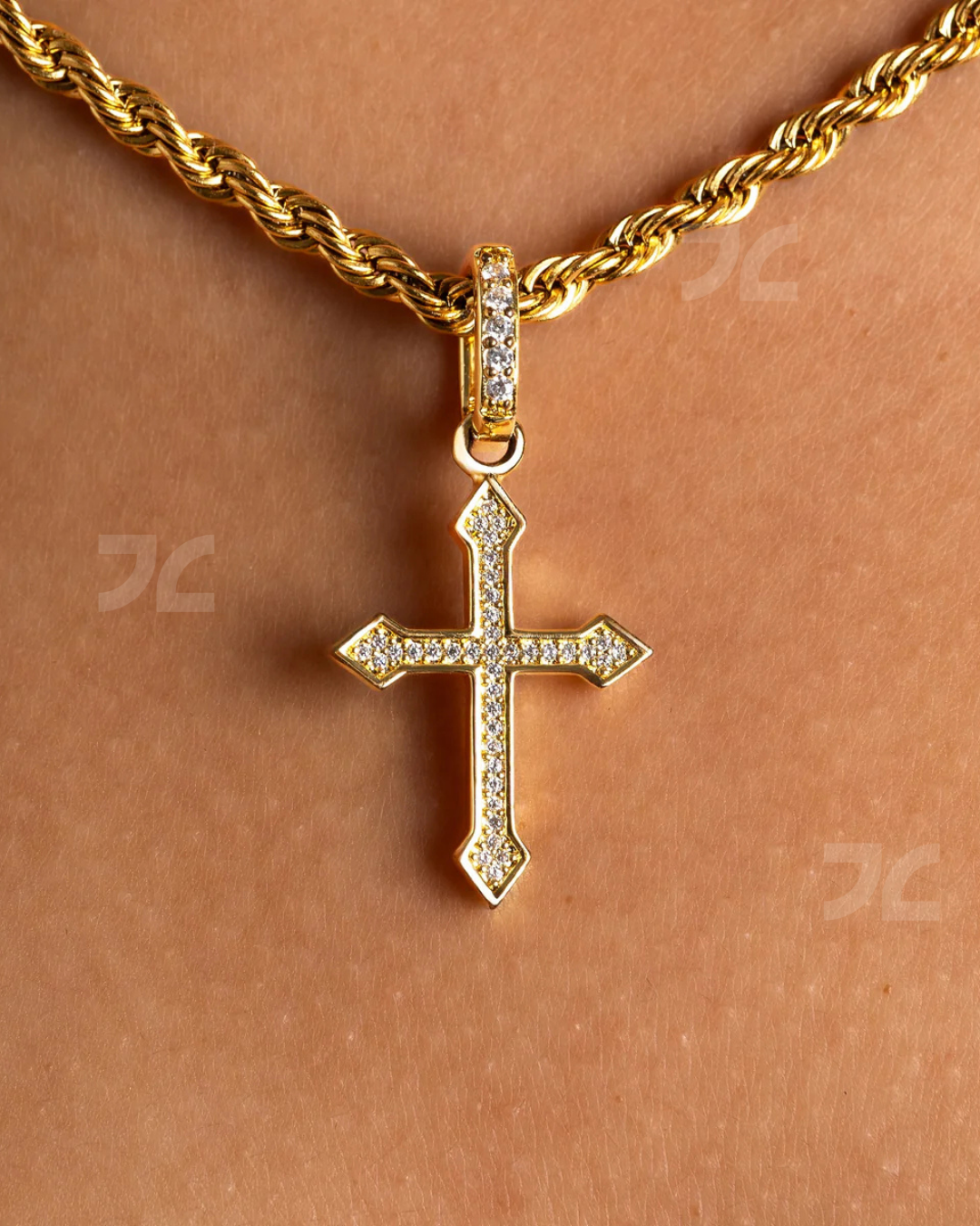Micro Celtic Cross Pendant Gold