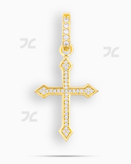 Micro Celtic Cross Pendant Gold