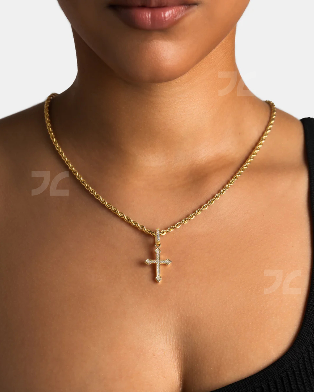 Micro Celtic Cross Pendant Gold