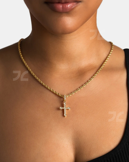 Micro Celtic Cross Pendant Gold