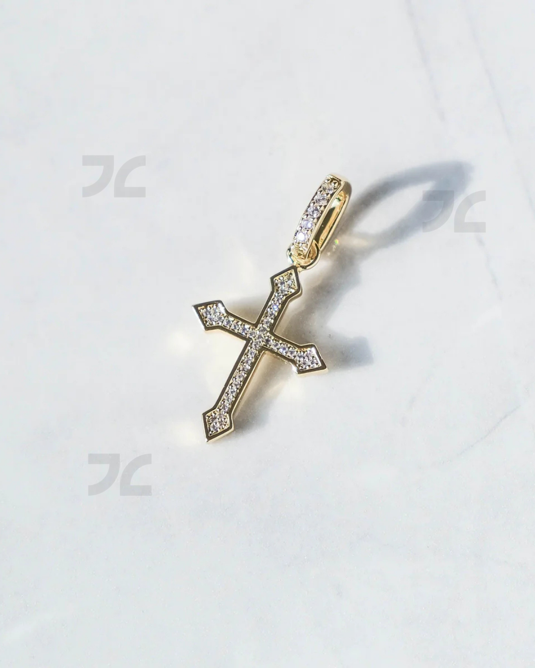 Micro Celtic Cross Pendant Gold