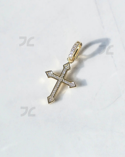 Micro Celtic Cross Pendant Gold
