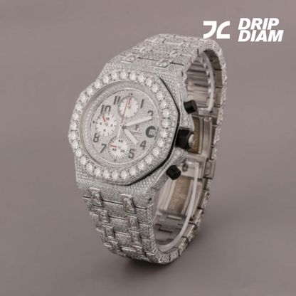 Bling Diamond Watch for Men – IVEVAR Full Iced Out Moissanite Diamond Watch