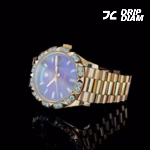 Bold, Brilliant, Bespoke - The Iconic Purple Rolex Day-Date By CrownIce