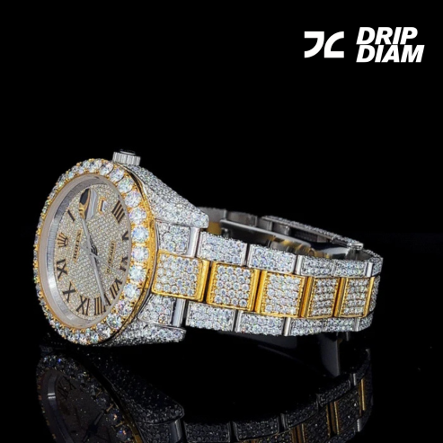 Roman Gold A Timepiece of Royal Sparkle & PrestigeBy CrownIce