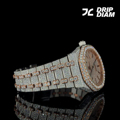 Rose Gold Royale Iced-Out Brilliance in Every Detail By CrownIce