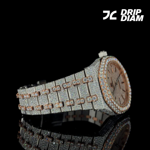 Rose Gold Royale Iced-Out Brilliance in Every Detail By CrownIce