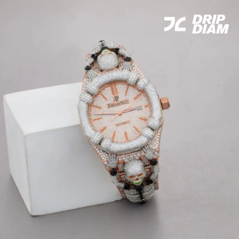 Bling Men’s Watch – Full Iced Moissanite Diamonds & Roman Dial By Ivevar