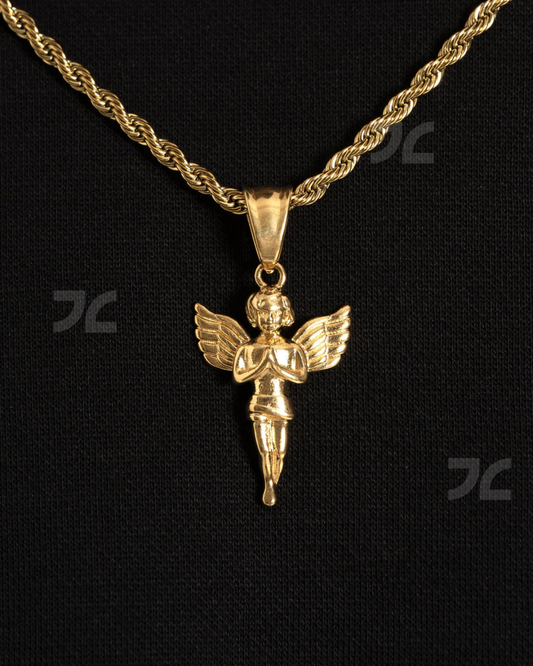 Baby Angel Pendant Gold