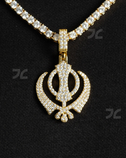 Khanda Pendant Gold