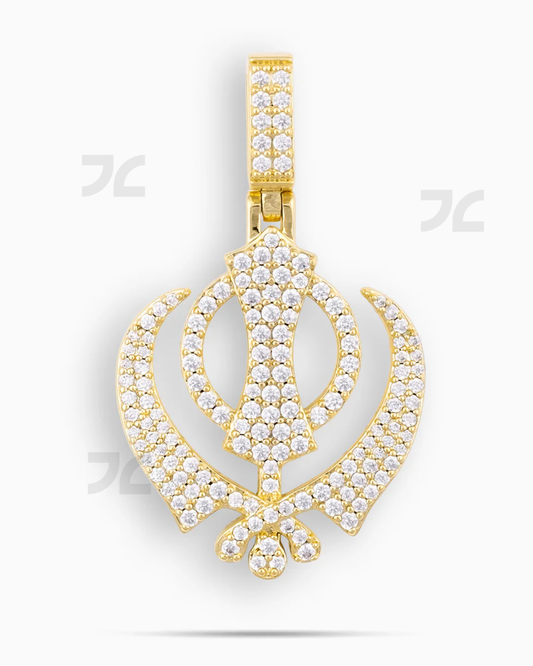 Khanda Pendant Gold
