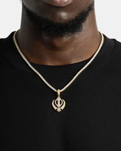 Khanda Pendant Gold