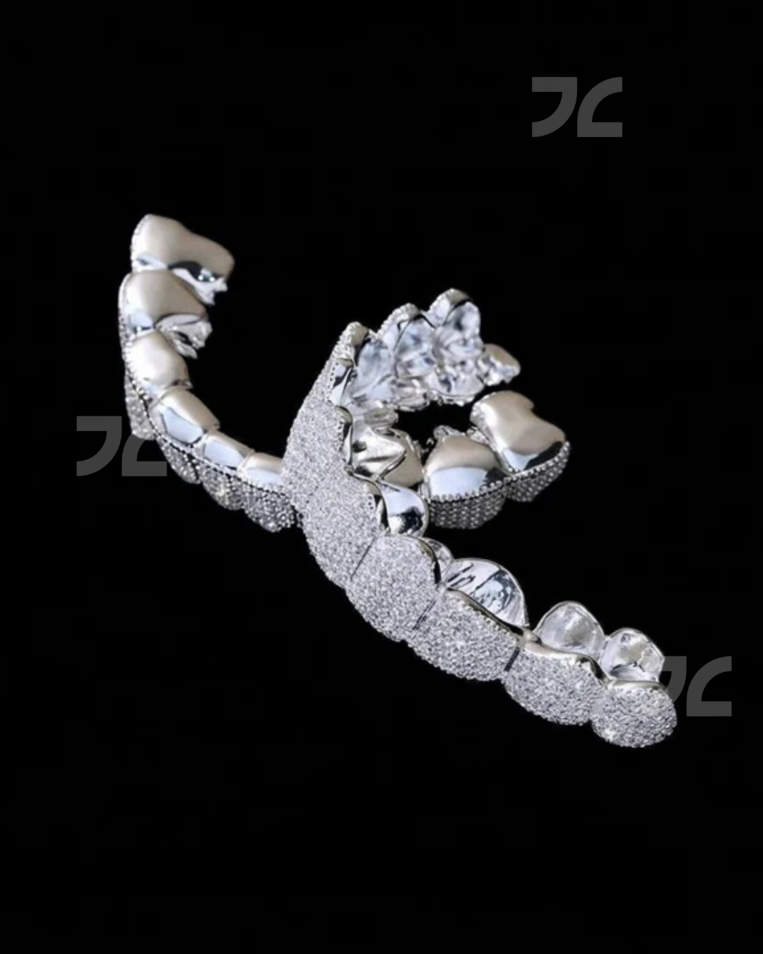 925 Silver Iced Out Moissanite Diamond Hip Hop Grillz