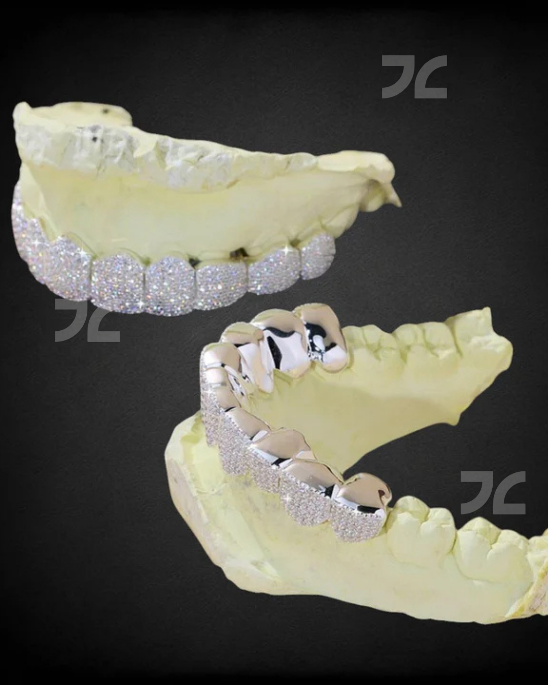 925 Silver Iced Out Moissanite Diamond Hip Hop Grillz