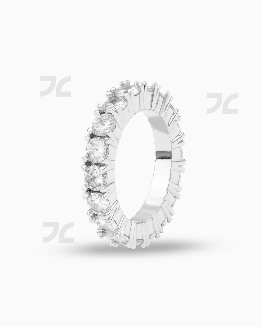 Silver Tennis Ring