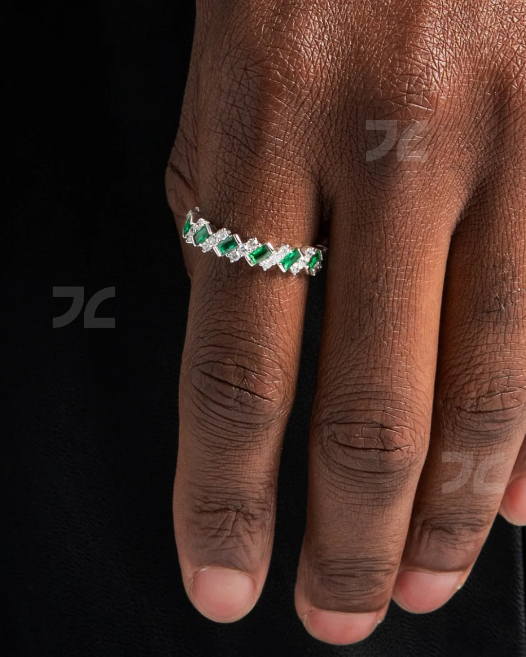 Emerald Green Ice Ring